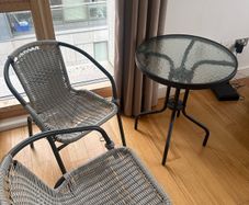 Outdoor table and chair
