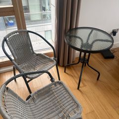 Outdoor table and chair