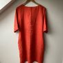 Carolyn Donnelly The Edit Orange Linen Midi Dress Size S Image 5
