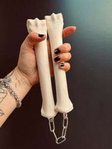 1 Nunchucks made from horse leg bones and chains