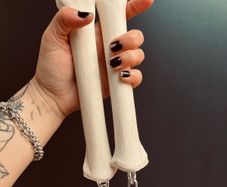 1 Nunchucks made from horse leg bones and chains