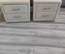 bedside lockers.