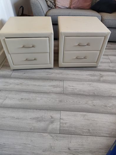 bedside lockers.