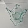 Vintage Hand Blown Art Glass Swan Basket | Rare Phantom Base Detail Image 4