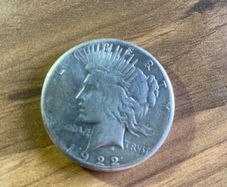 1922 US Peace Silver Dollar 90 Percent Silver