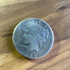 1922 US Peace Silver Dollar 90 Percent Silver