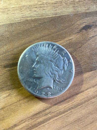 1922 US Peace Silver Dollar 90 Percent Silver