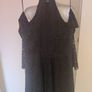 BNWT by Very black lace cold shoulder skater dress size UK12 EU40 Postage included Image 6