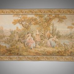 Spectacular Massive French Pastoral Tapestry