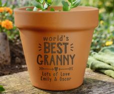 Personalised Worlds Best Terracotta Plant Pot