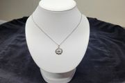 Vintage Sterling Silver Claddagh Pendant Necklace with Original Box