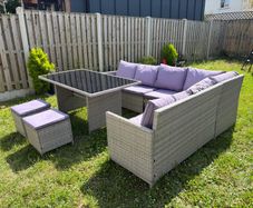 Rattan garden furniture set