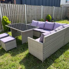 Rattan garden furniture set