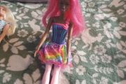 Dreamtopia pink hair barbie doll