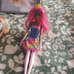Dreamtopia pink hair barbie doll