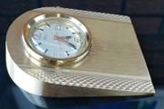 Vintage Solid Brass Desk Clock