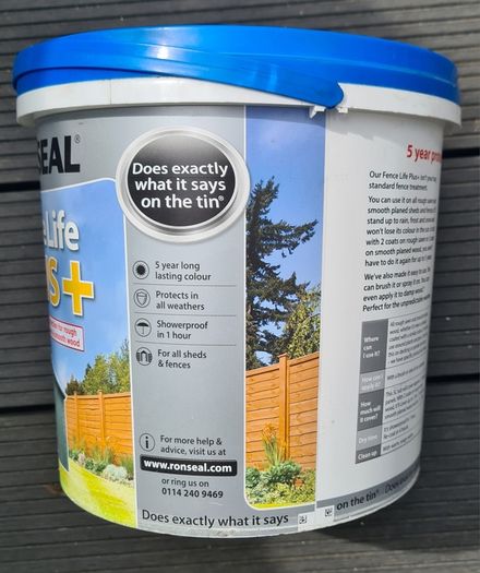 Ronseal Fence life +