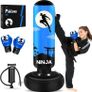 Punching Bag for Kids, Kids Boxing Set with Boxing Gloves 66" Large Inflatable Punching Bag,Gifts for Boys & Girls Age 3-12 for Practicing Karate, Taekwondo Image 2