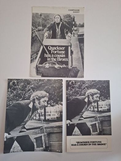 1970 Quackser Fortune Has A Cousin In The Bronx Press Kit/Pressbook Gene Wilder
