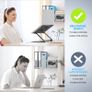 Laptop Stand, BoYata Ergonomic Adjustable Computer Stand, Lightweight Aluminum Laptop Holder Compatible for MacBook Pro/Air, Samsung, Dell XPS, Lenovo Laptops & Tablets Up to 14 inches-Black Image 2
