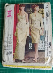 sewing pattern, 1960s evening wear