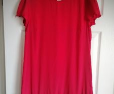 Red Asos dress with sparkly 3d flowers..