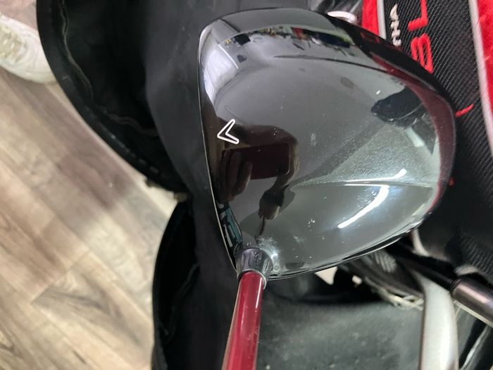 golf bag and clubs