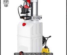 6L 12V Hydraulic Pump Single Acting 2850RPM for Tipper Trailer with 4.5m Remote