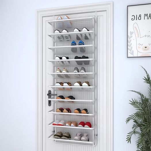 Brand New TZAMLI Over-the-Door Shoe Rack with 10 Tiers, Hanging Shoe Cabinet