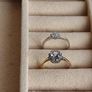 Small size: 18 CT Gold Diamond ring 450 euro and  18 CT Diamond, Iolite ring 450 euro Image 6