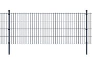 2D Garden Fence Panels &amp; Posts 2008x1030 mm 16 m Grey
