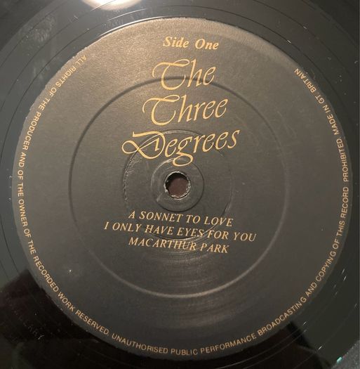 PRICE DROP! Autographed. The Three Degrees - Album of Love. Perfect condition. Rare and collectible. A unique present for the soul fan in your life!