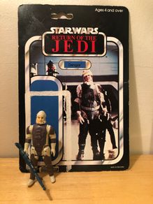 Vintage Star Wars Dengar With Card Back