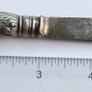 Antique Early 18th Century Sterling Silver Butter Knife 25,4g Image 9
