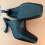 H&M black leather mules - square toe - size 35 (2) Image 3