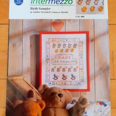 Cross Stitch - Chart - Birth Sampler