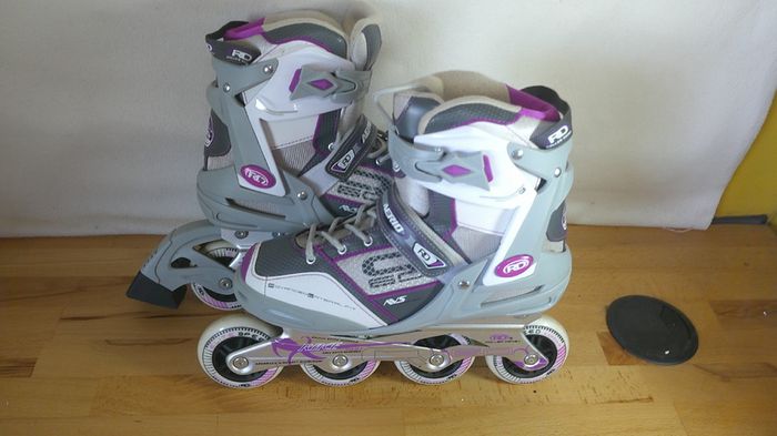 Roller Derby Aerio Q 60 Womens Inline Skates UK  Ire Size 8 Euro 42 Elite Series Purple Grey