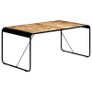 Dining Table 180x90x76 cm Solid Rough Mango Wood Image 5