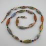 Vintage Venetian Style Old Face Glass Beads Necklace Image 8