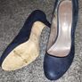 Navy suede high heels Image 2