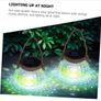 2pcs Glass Jar Hanging Lights Decorative Lanterns Mosaic Solar Lantern Solar Lights Image 3