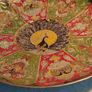 Lovely Large Matel Hingng Plat Of Peacock. Image 2