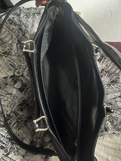 GUCCI Quilted Nylon & Leather Bamboo Tote
