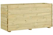 Garden Raised Bed with Floor 150x50x75 cm Impregnated Pinewood