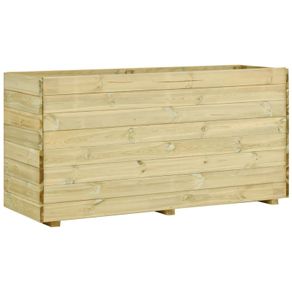 Garden Raised Bed with Floor 150x50x75 cm Impregnated Pinewood