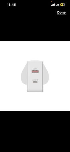 Joby USB Wall fast Charger White Dual Port 35W UK, EU, US adaptors included