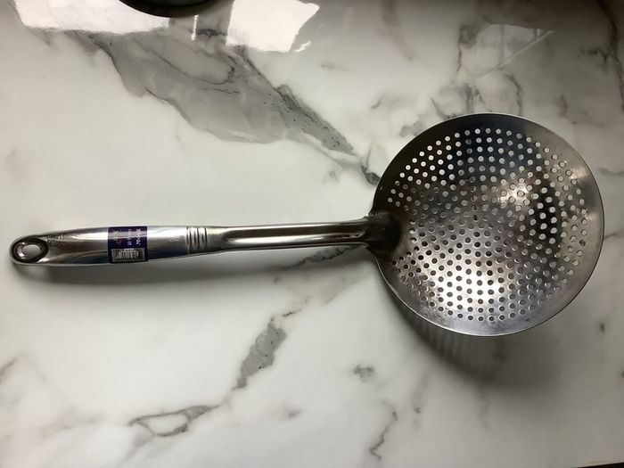 Deep fryer stainless steel skimmer spoon