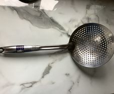 Deep fryer stainless steel skimmer spoon