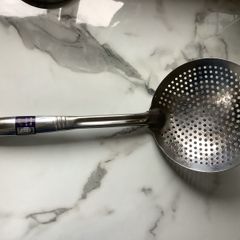 Deep fryer stainless steel skimmer spoon