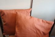 2 dark blush cushions(matching set in ads )